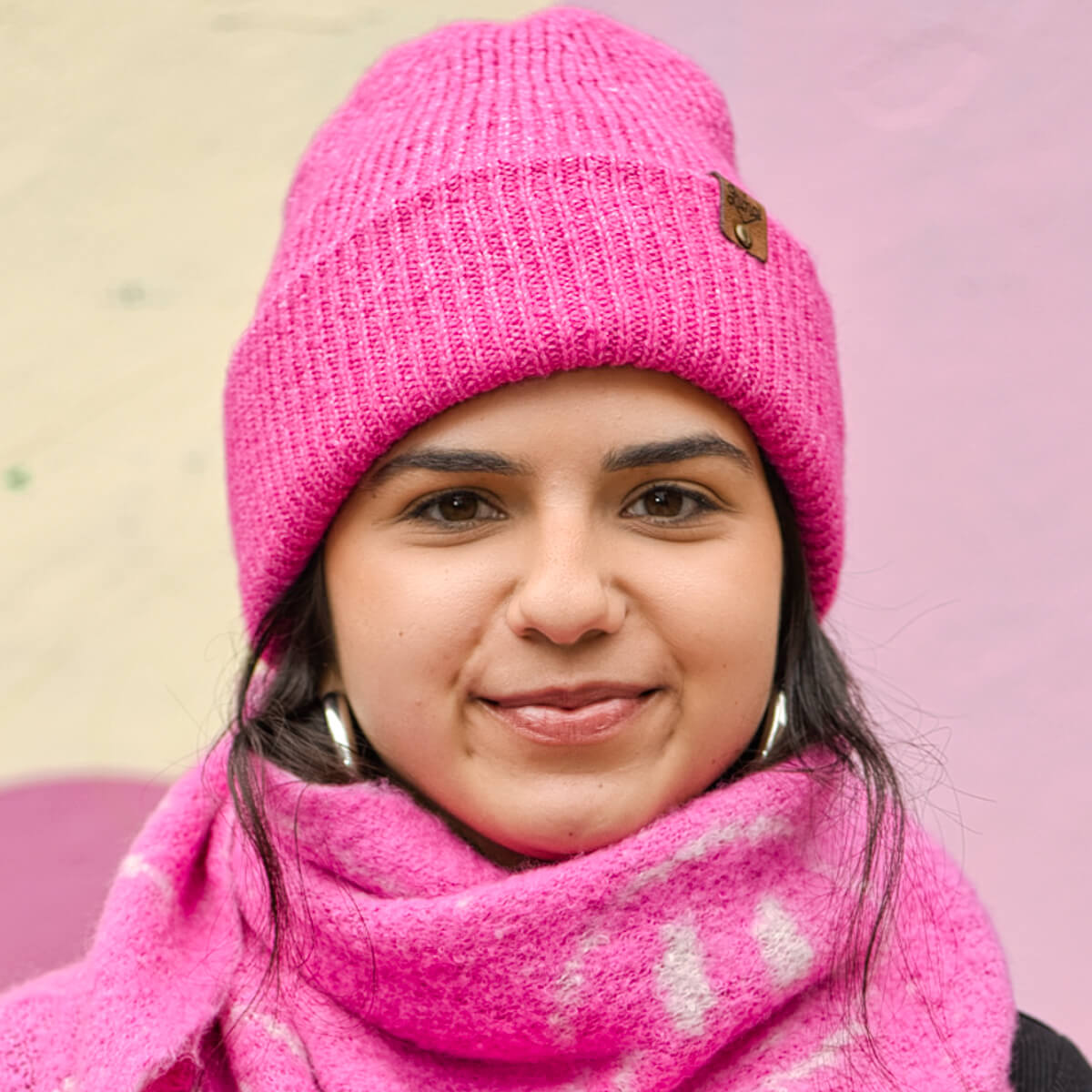 Bright Pink Beanie with Tag