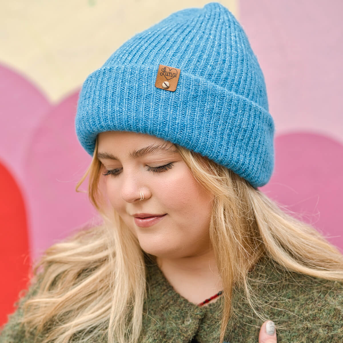 Bright Blue Beanie with Tag