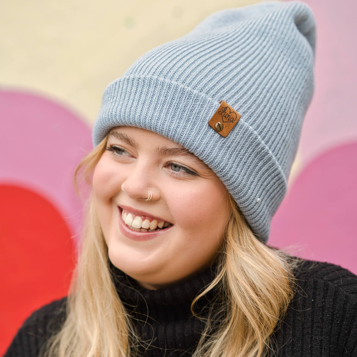 Pale Blue Beanie with Tag