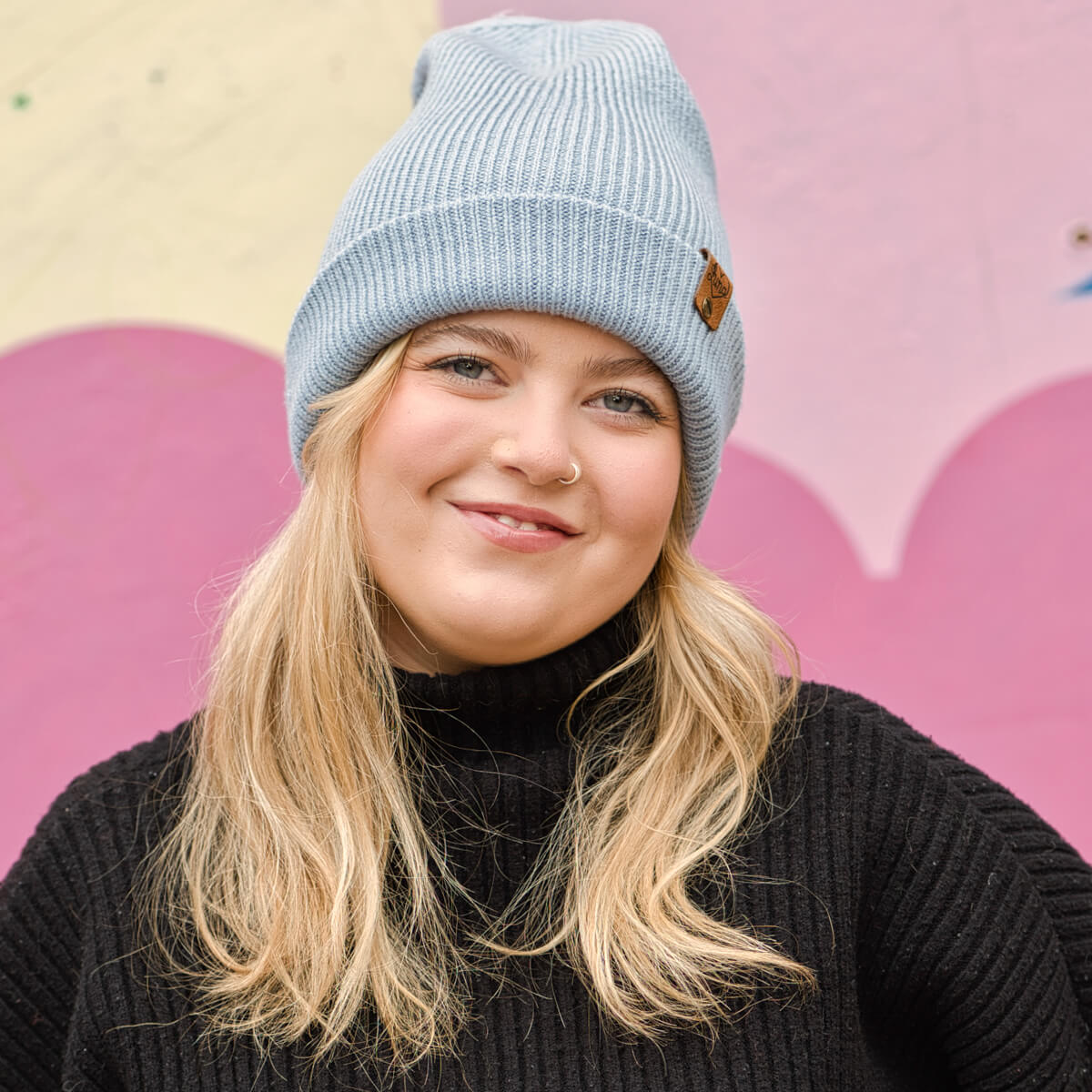 Pale Blue Beanie with Tag