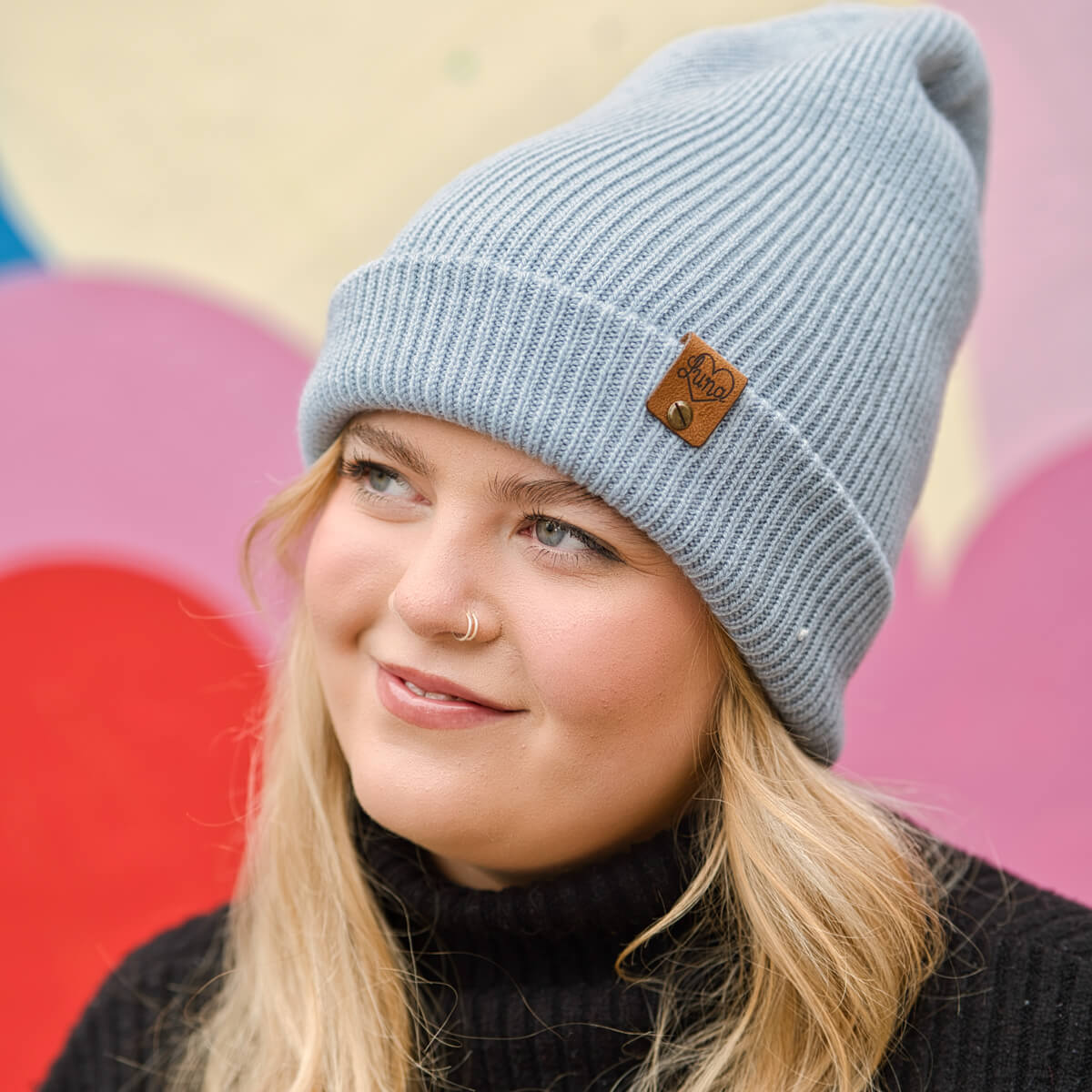 Pale Blue Beanie with Tag
