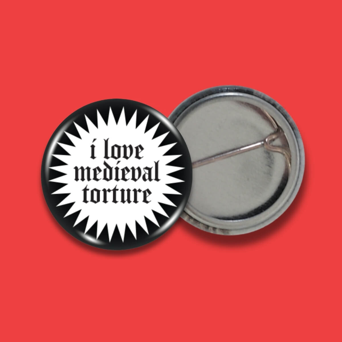 I Love Medieval Torture Badge • Luna