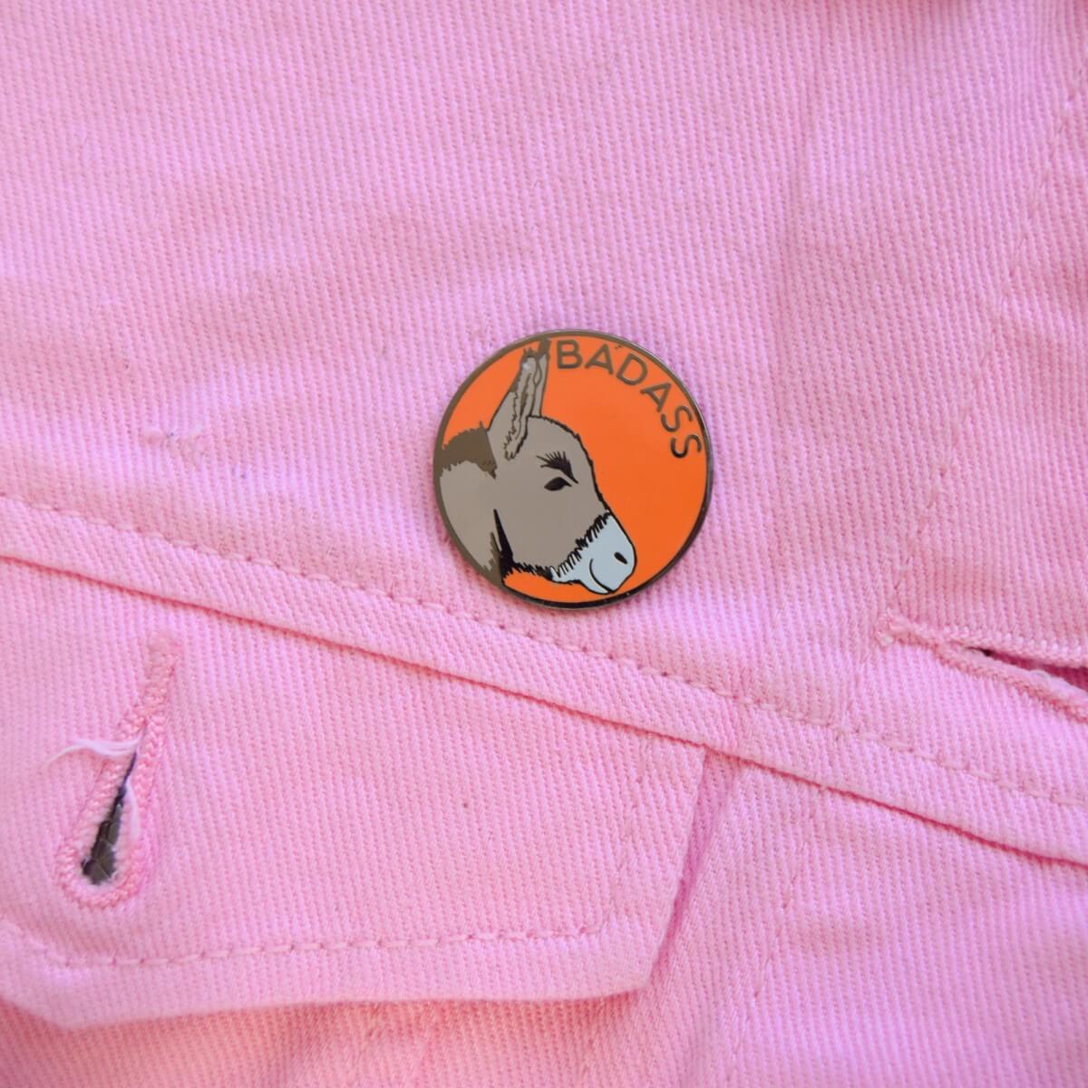 Bad Ass Enamel Pin | Luna