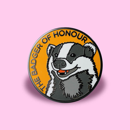 Badger Of Honour Enamel Pin | Luna