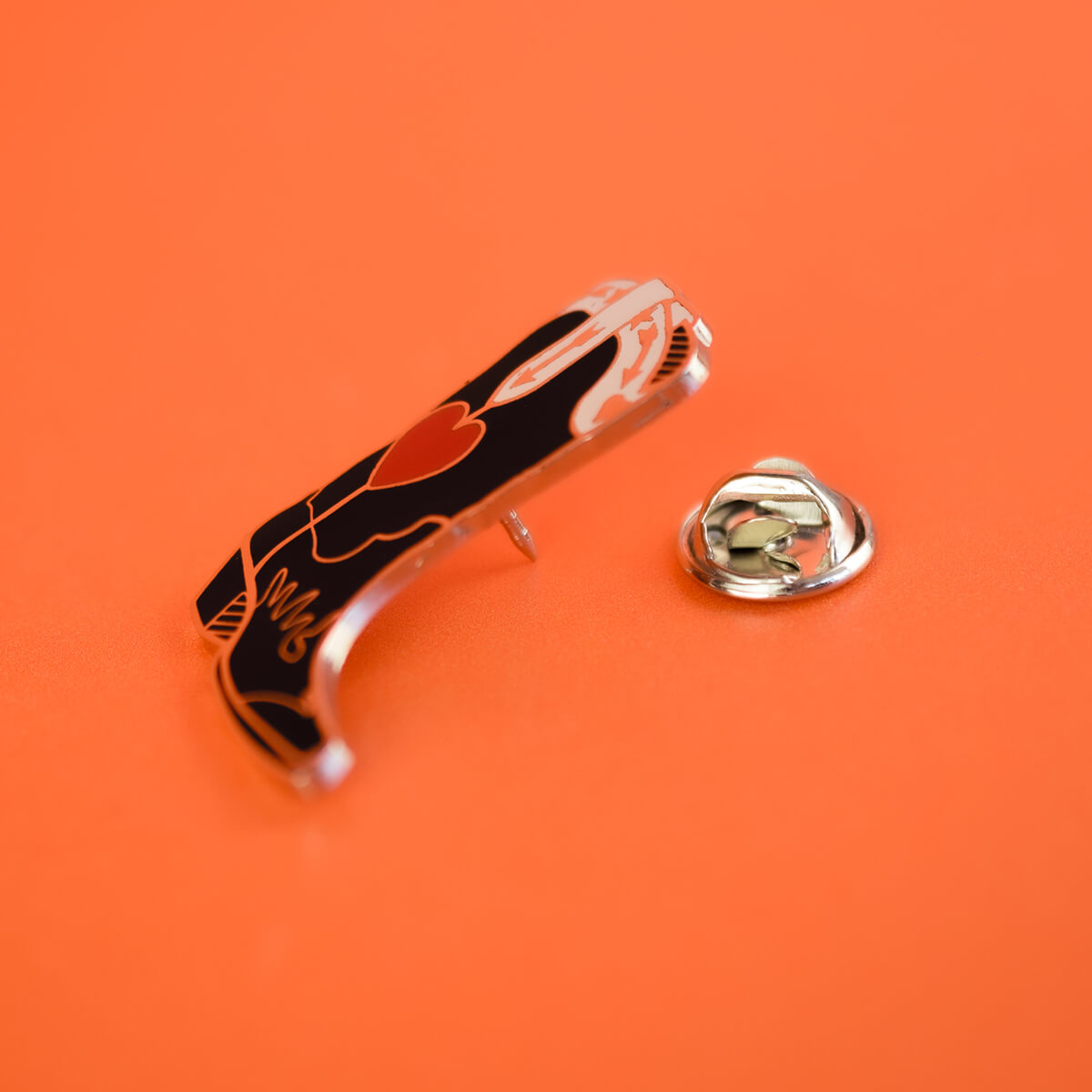 Black Cowboy Boot Enamel Pin | Luna
