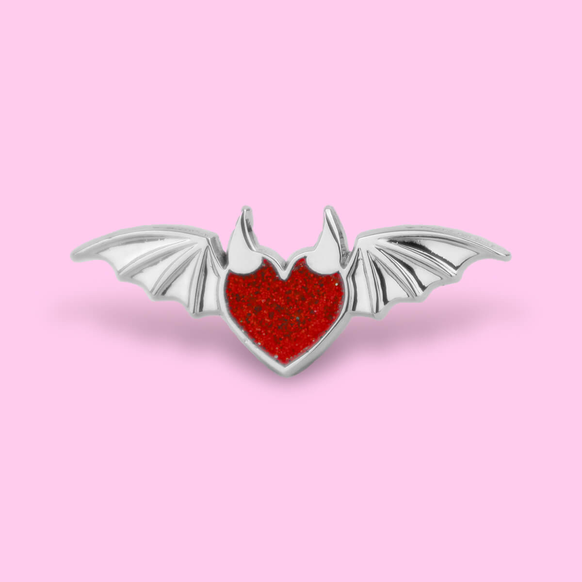 Devil Heart With Wings Enamel Pin • Luna