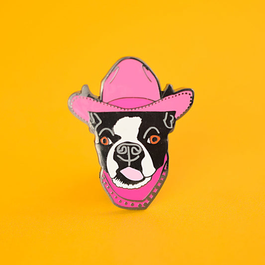  Dog Cowboy Enamel Pin | Luna