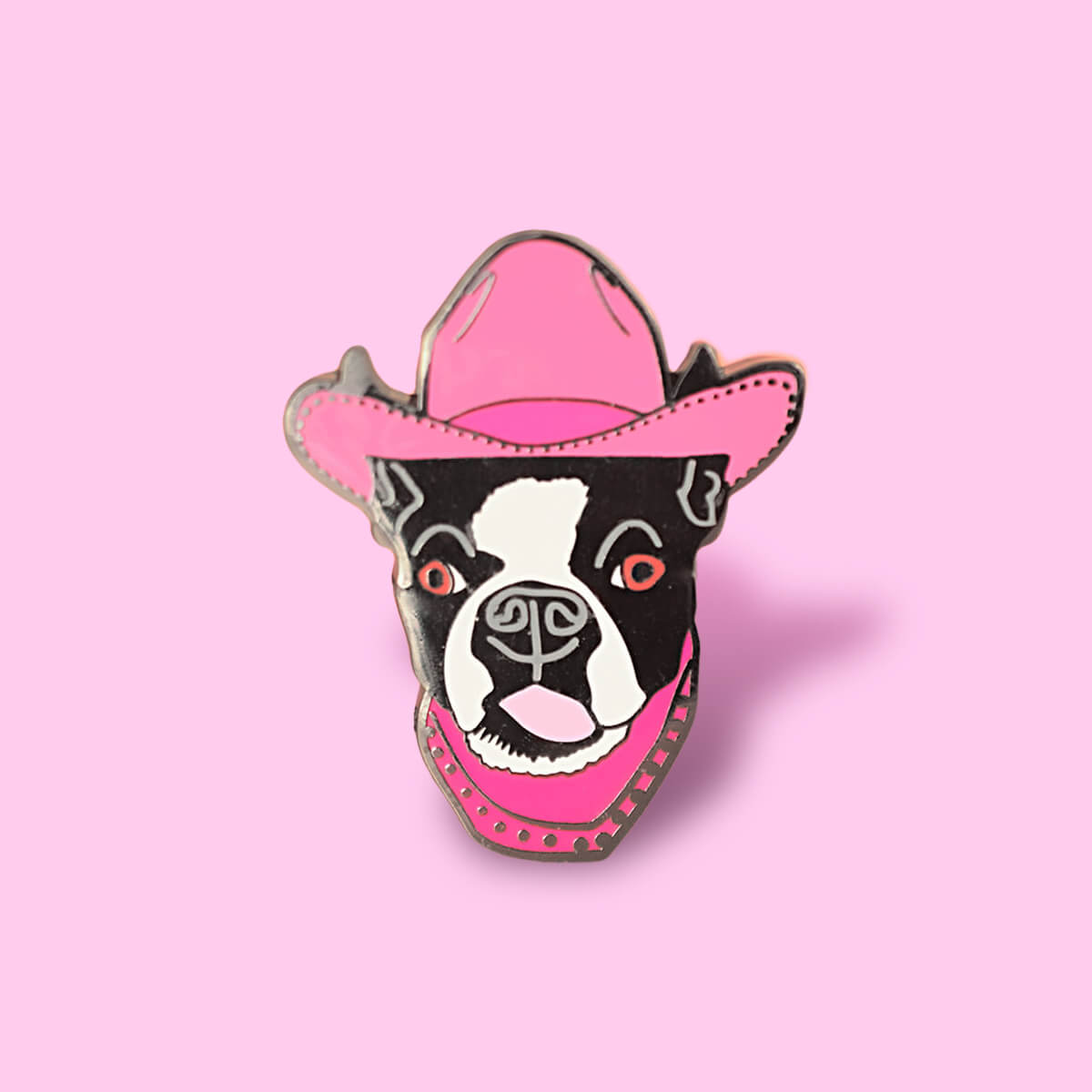 Dog Cowboy Enamel Pin | Luna