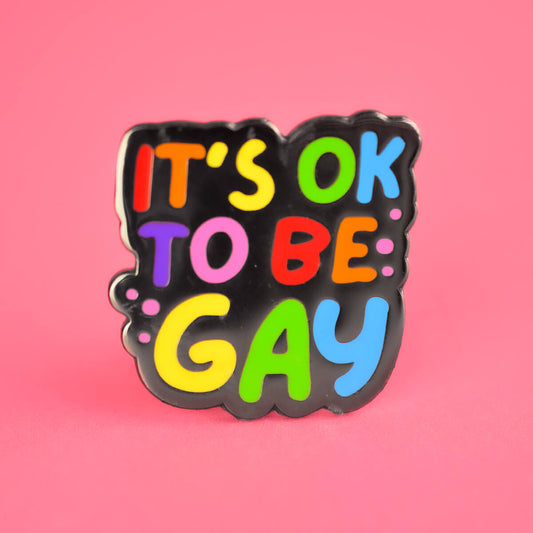  It's OK to Be Gay Enamel Pin | Luna
