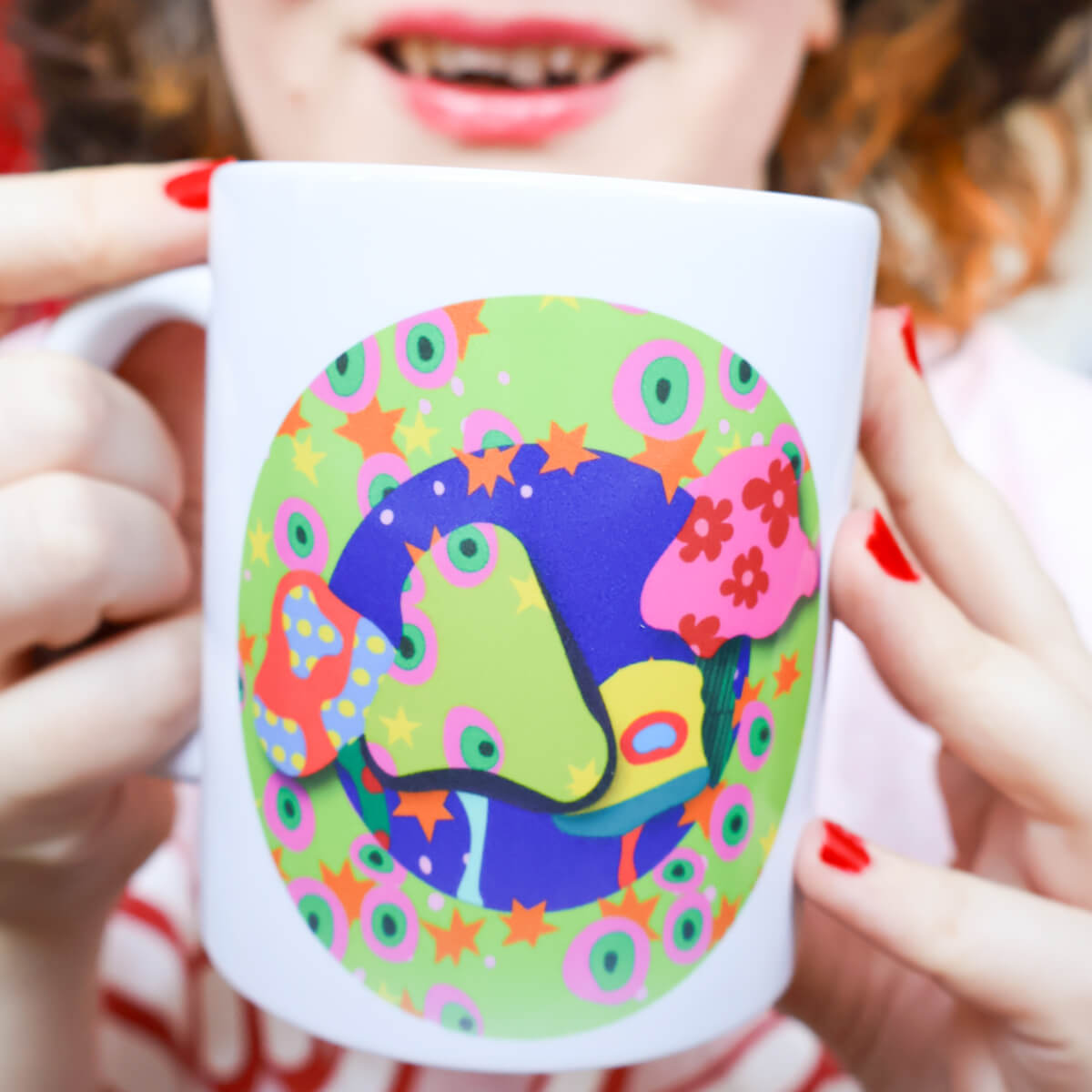 Psychedelic Mushroom Mug • Luna