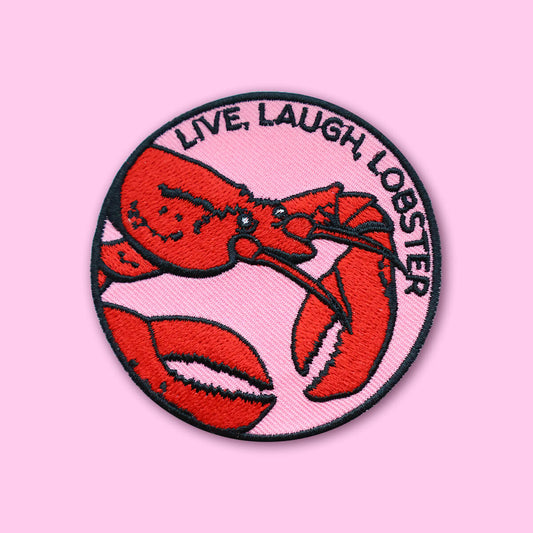 Live, Laugh, Lobster Patch • Luna