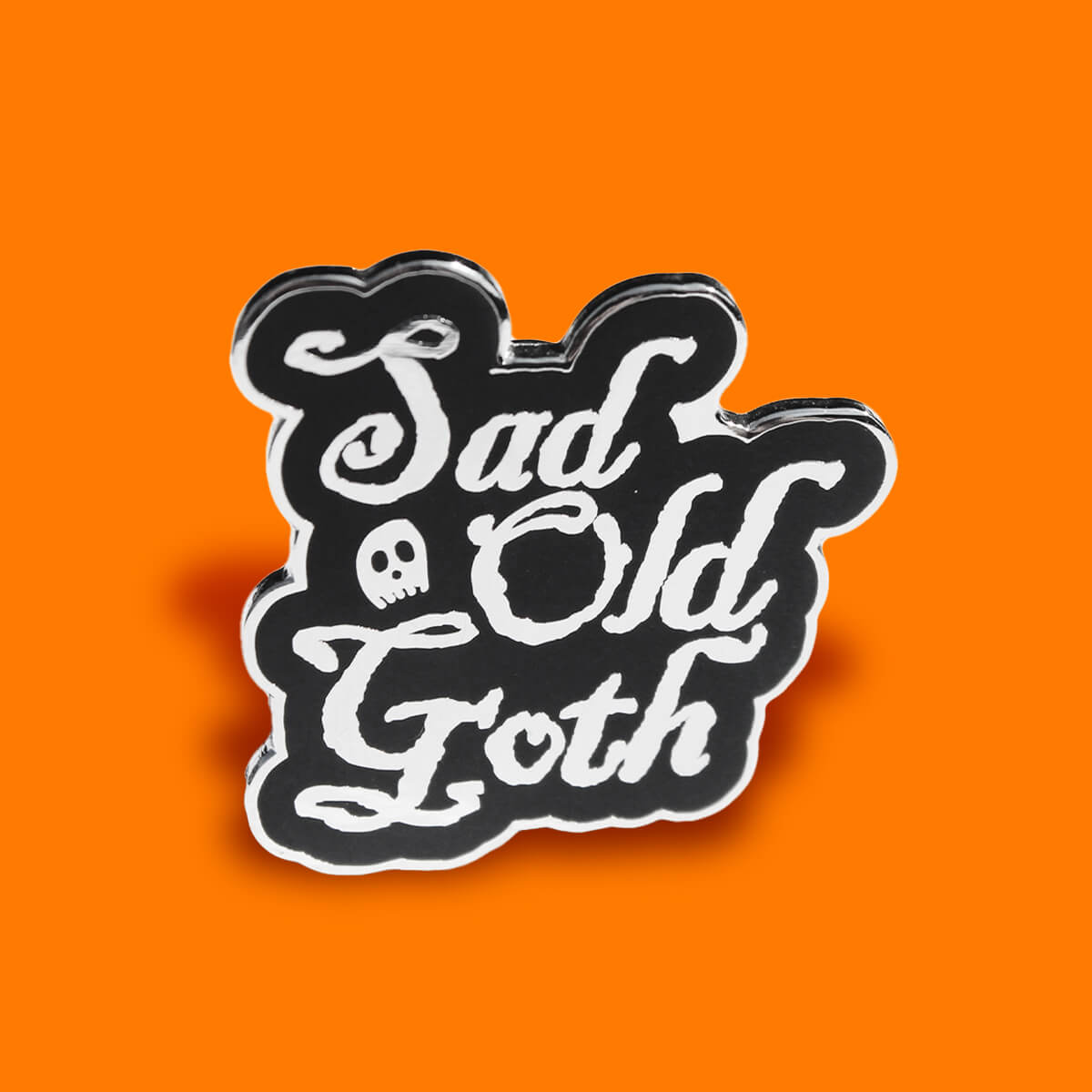 Sad Old Goth Enamel Pin | Luna
