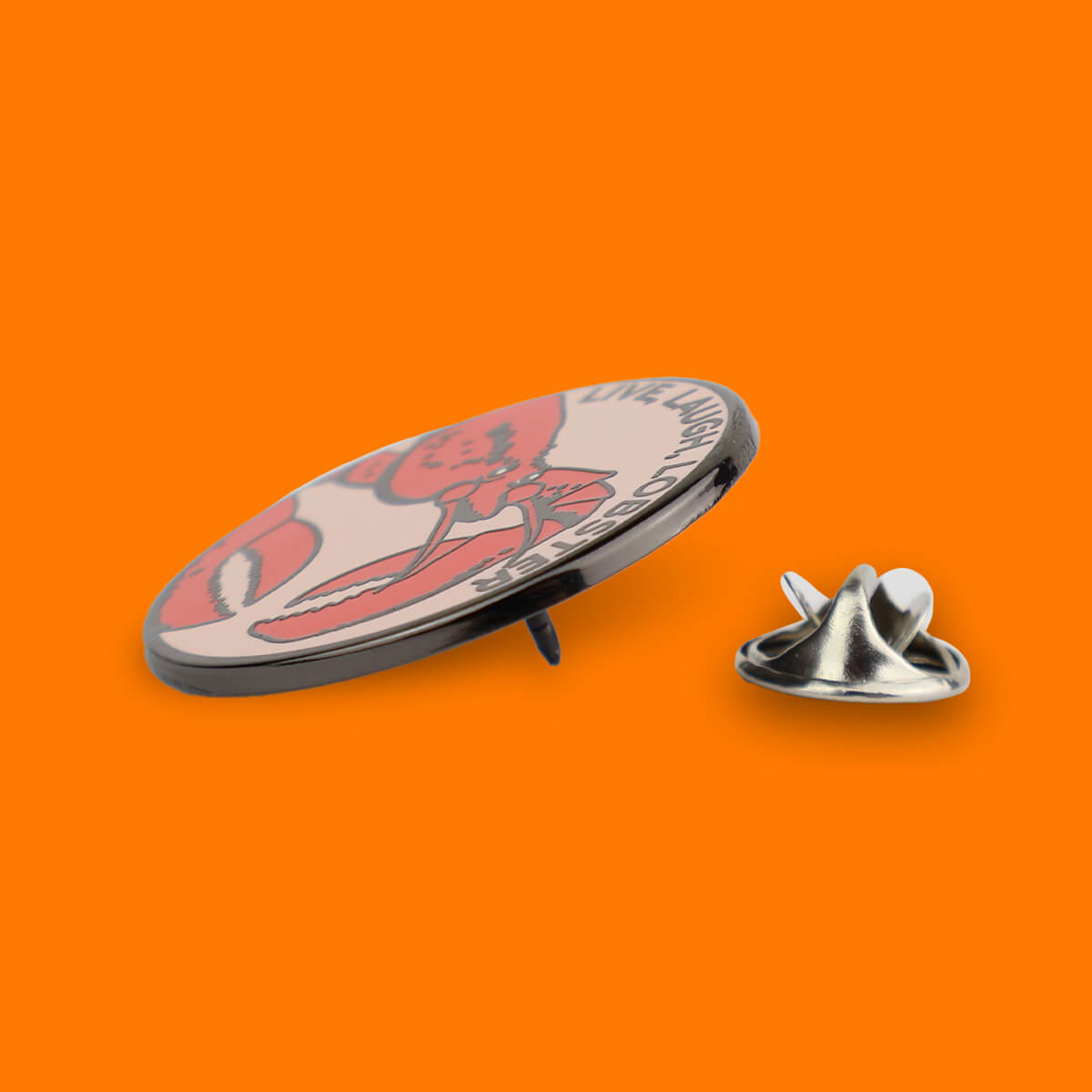 Live, Laugh, Lobster Enamel Pin • Luna