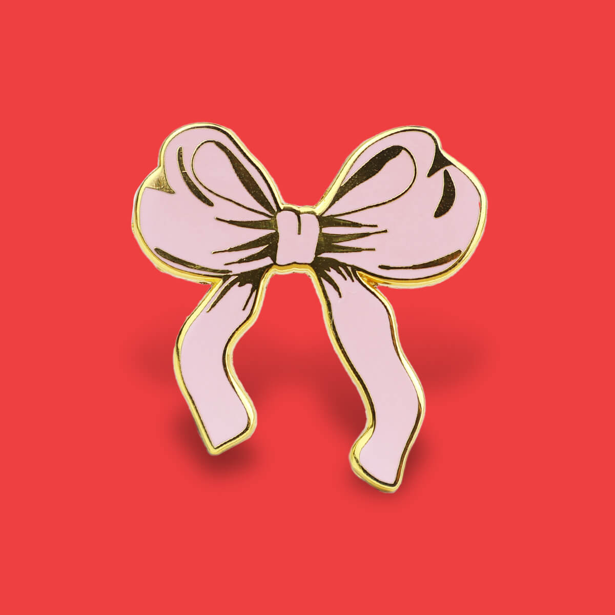Ribbon Bow Enamel Pin • Luna
