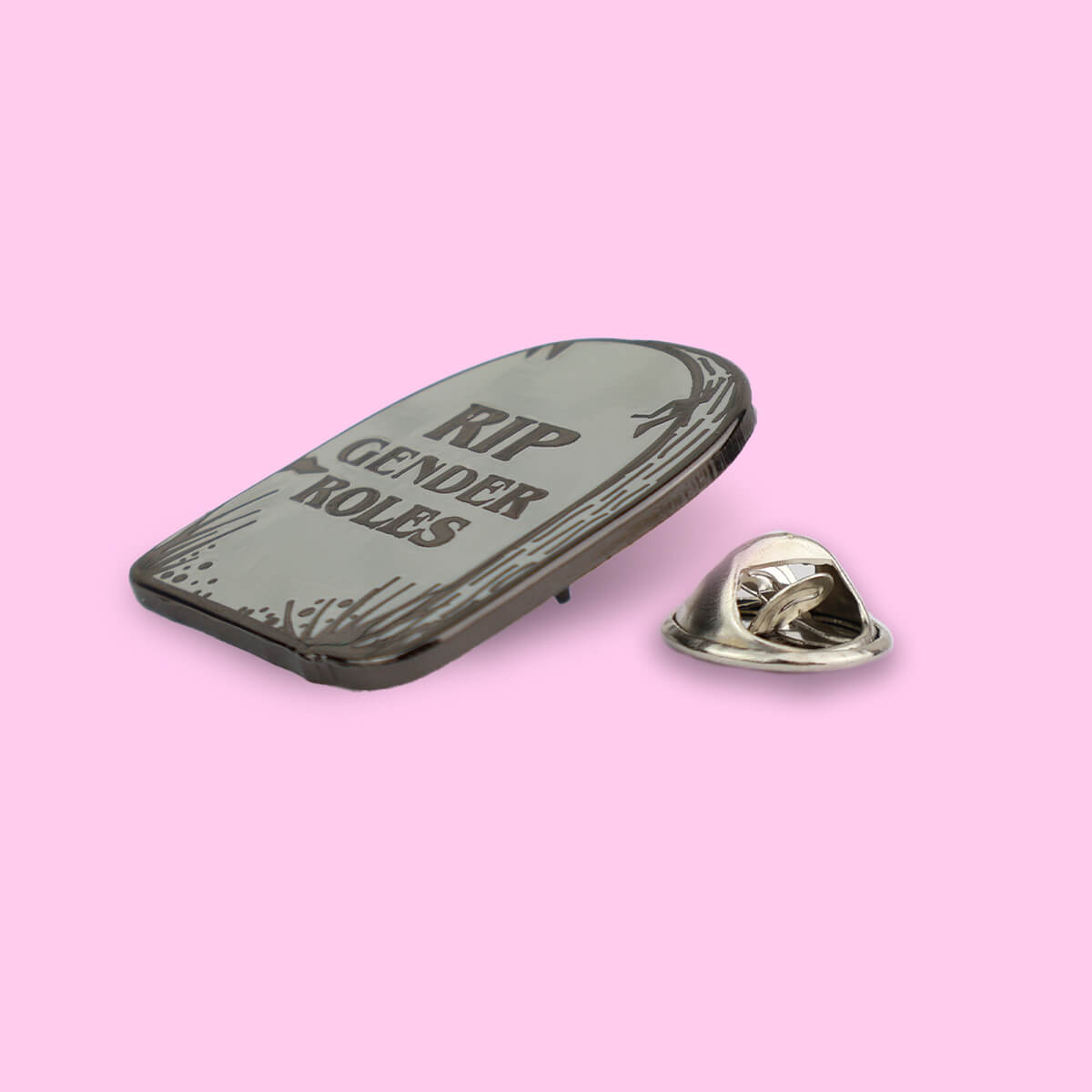 RIP Gender Roles Enamel Pin • Luna