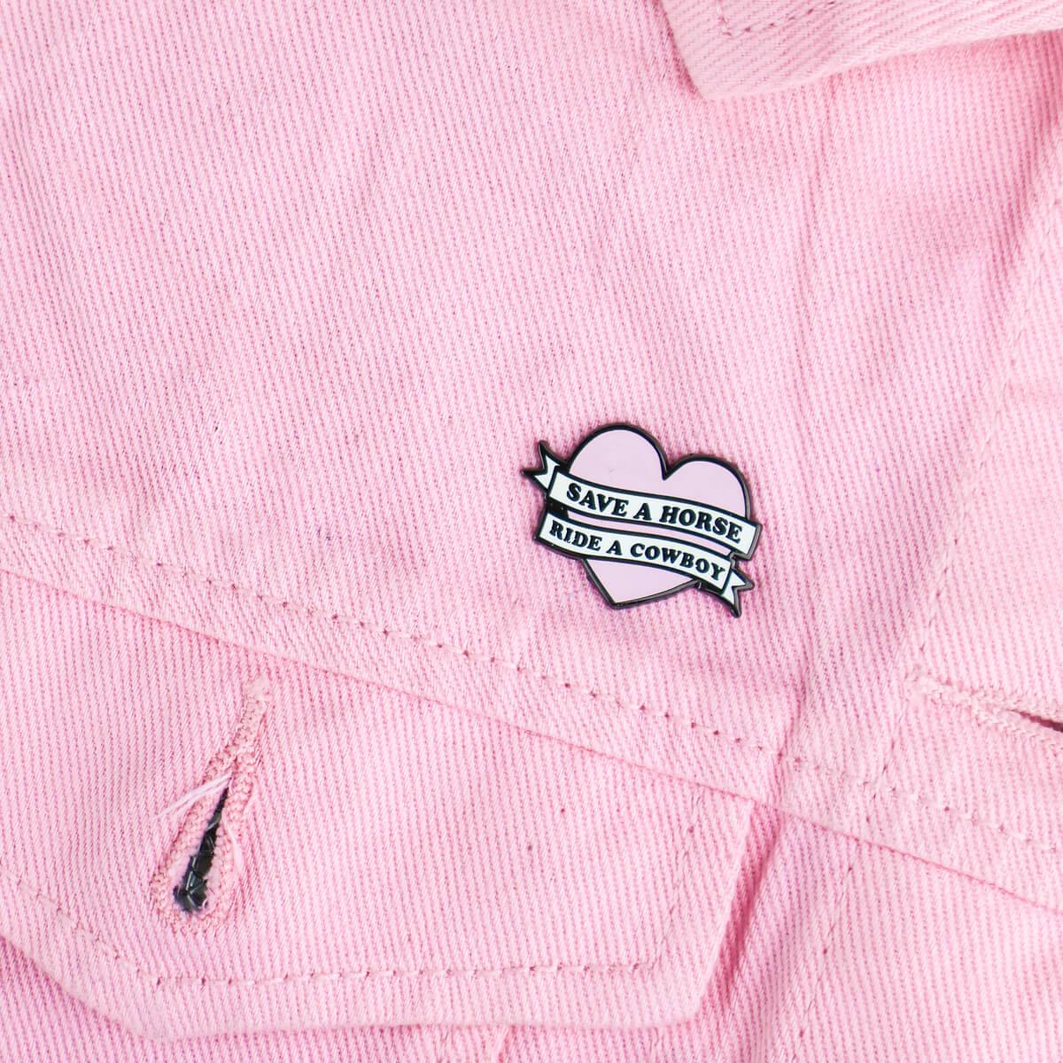 Save a Horse Ride a Cowboy Enamel Pin • Luna