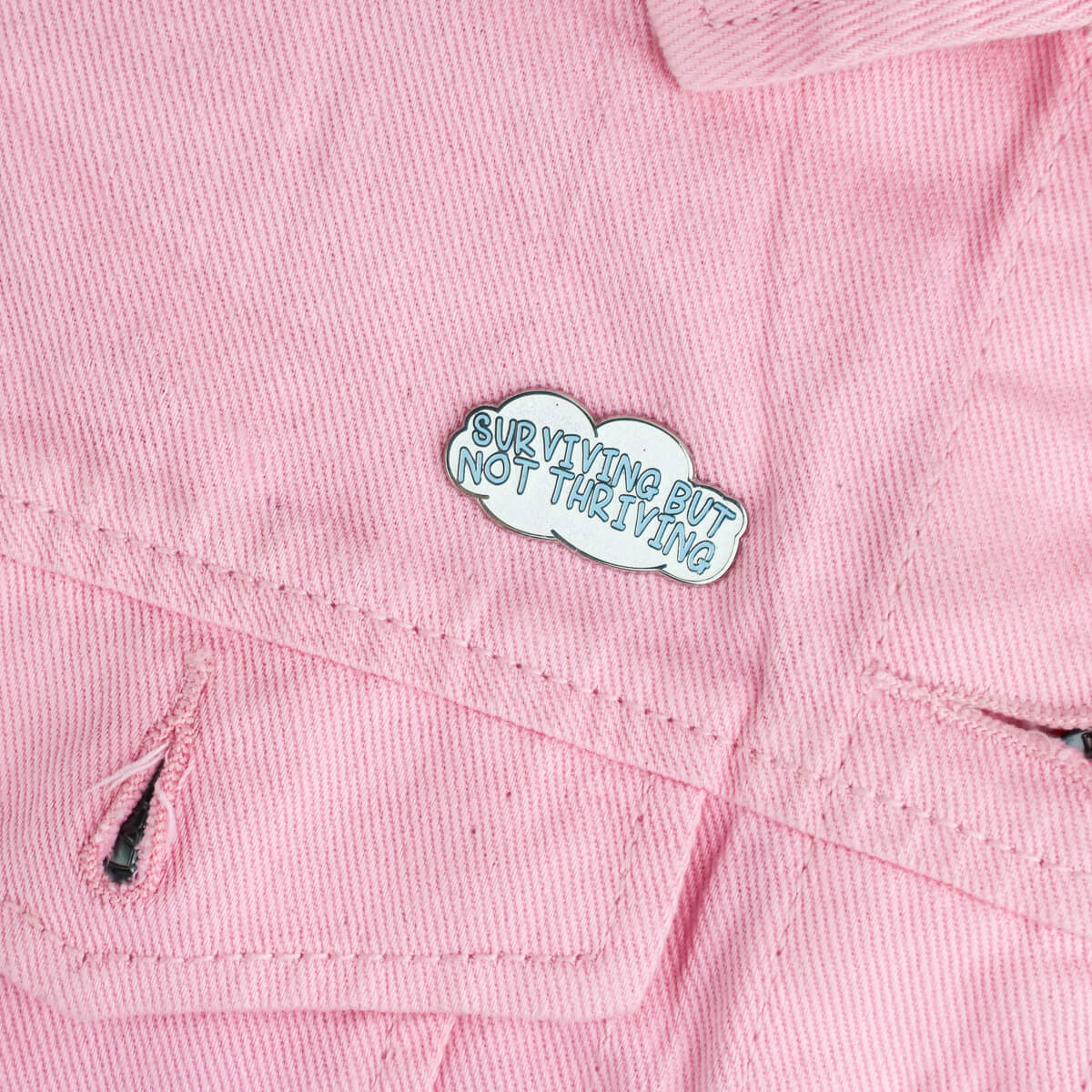 Surviving but Not Thriving Enamel Pin • Luna