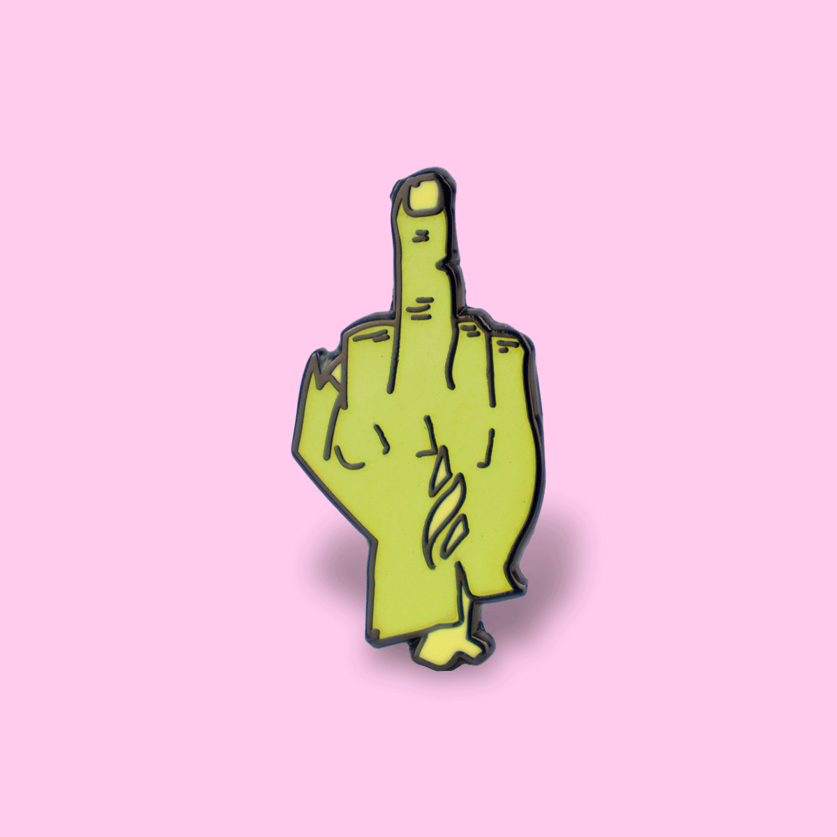 Zombie Middle Finger Enamel Pin • Luna
