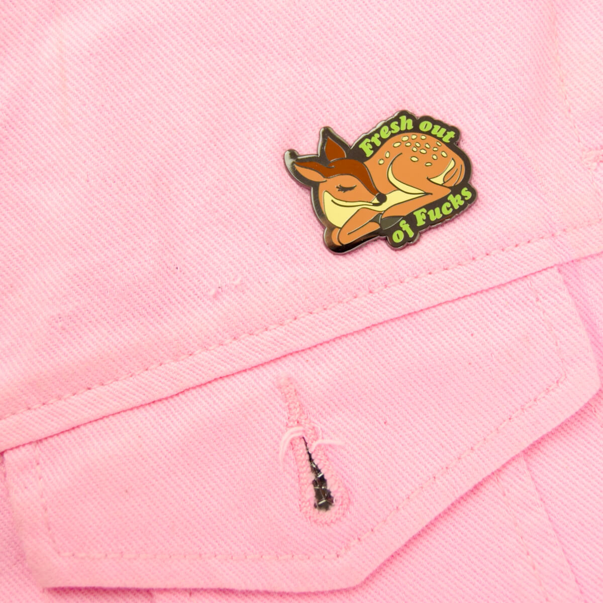 Fresh Out of Fucks Enamel Pin