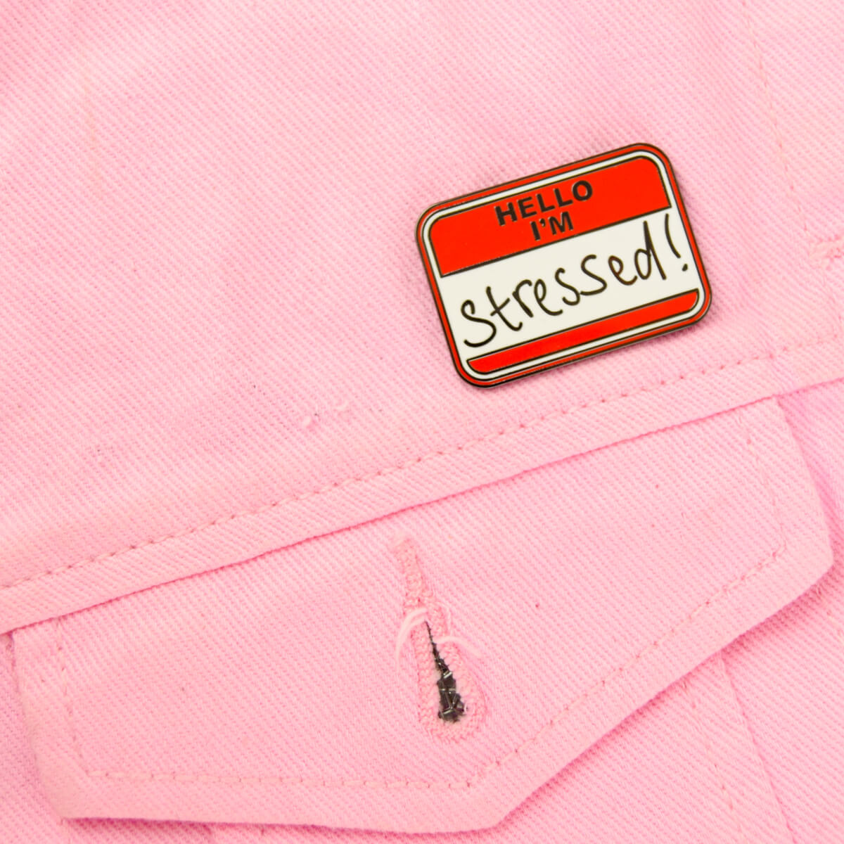 Hello, I'm... Stressed! Enamel Pin