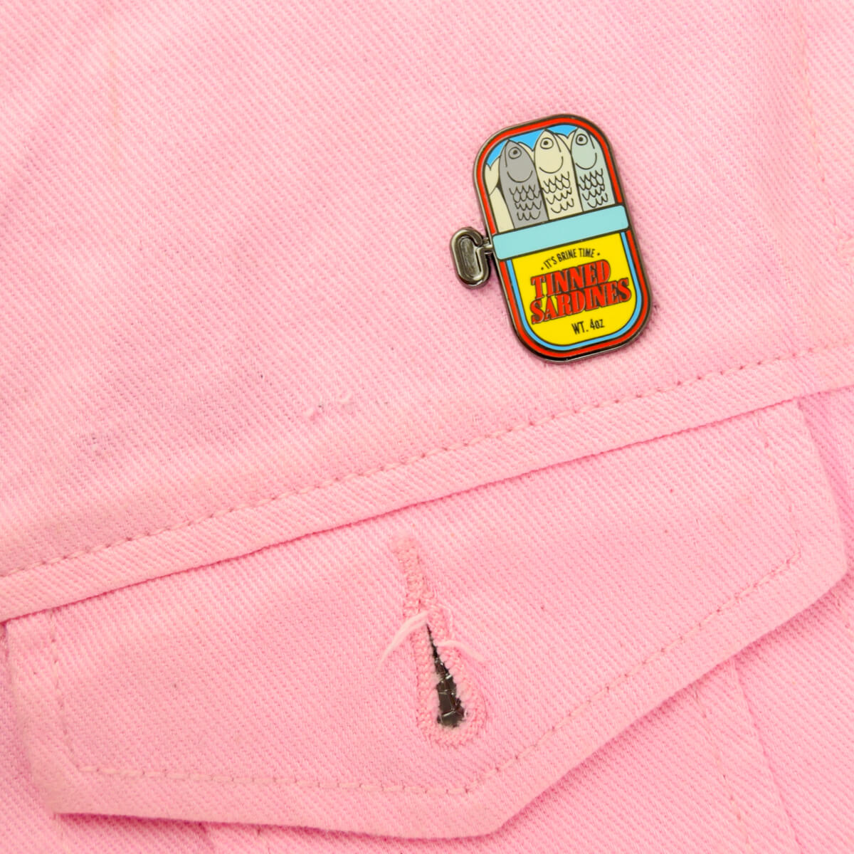 Tinned Sardines Enamel Pin