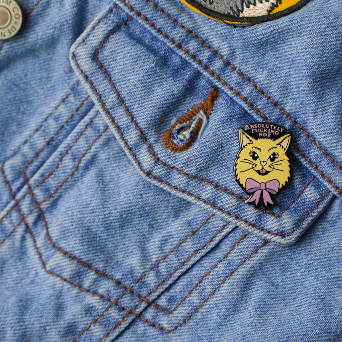 Absolutely Fucking Not Enamel Pin • Luna