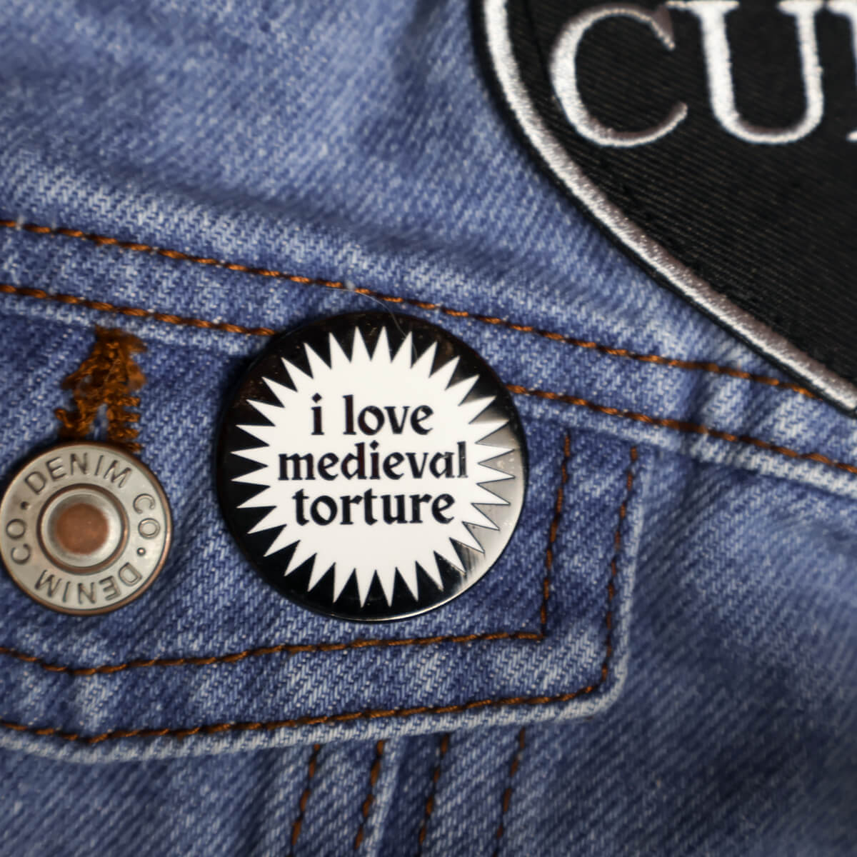I Love Medieval Torture Enamel Pin • Luna