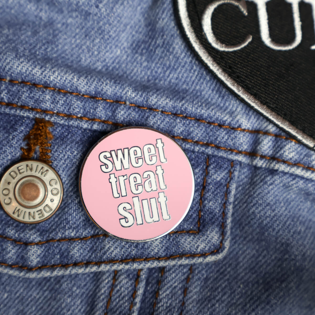 Sweet Treat Slut Enamel Pin • Luna