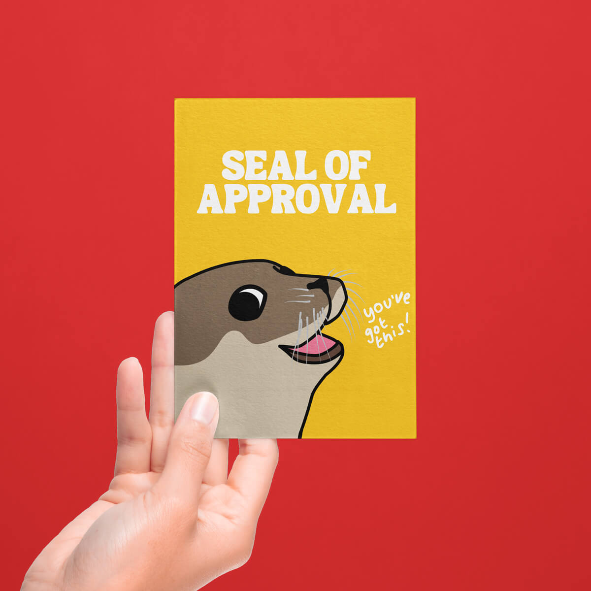 Seal of Approval Postcard • Luna