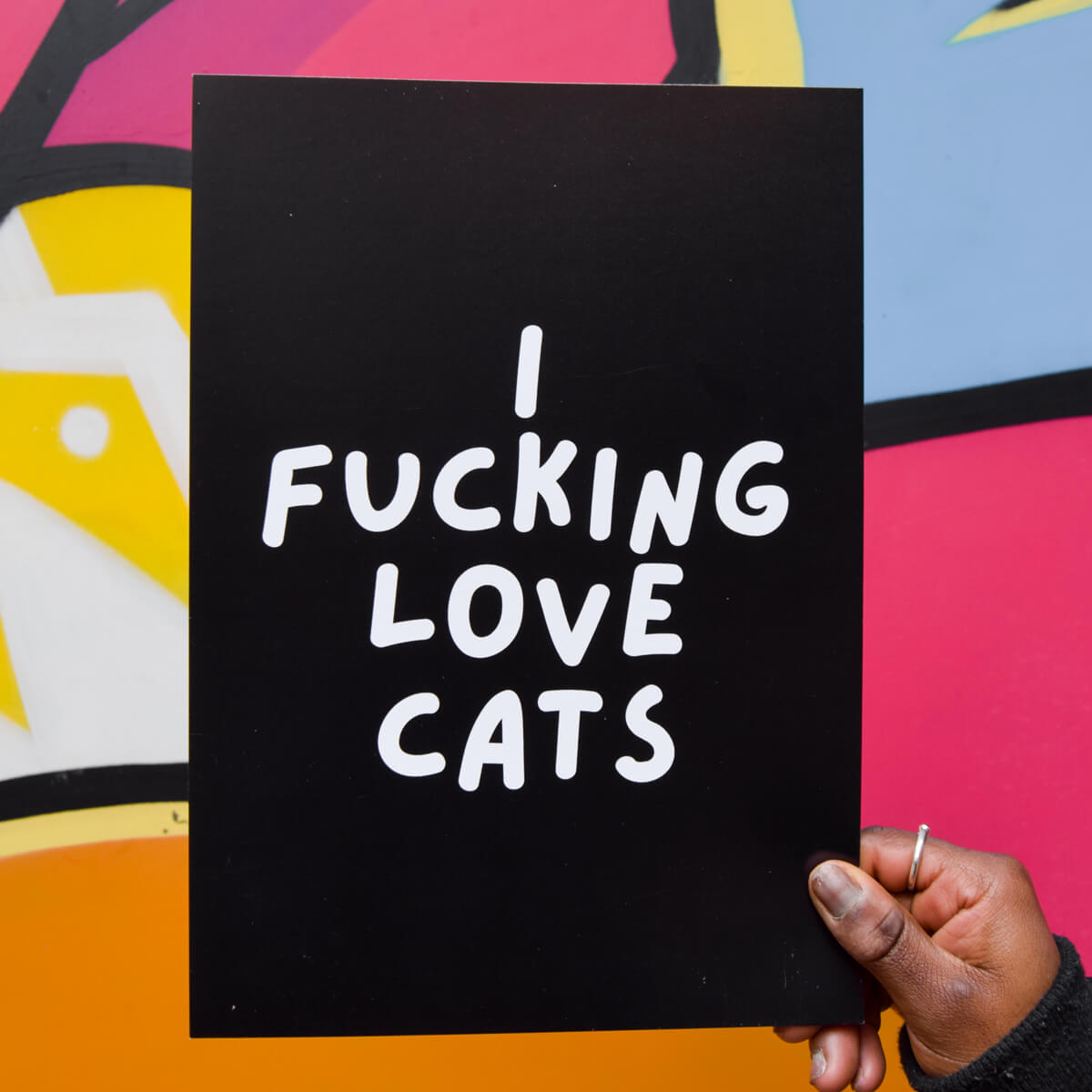I Fucking Love Cats A4 Print • Luna