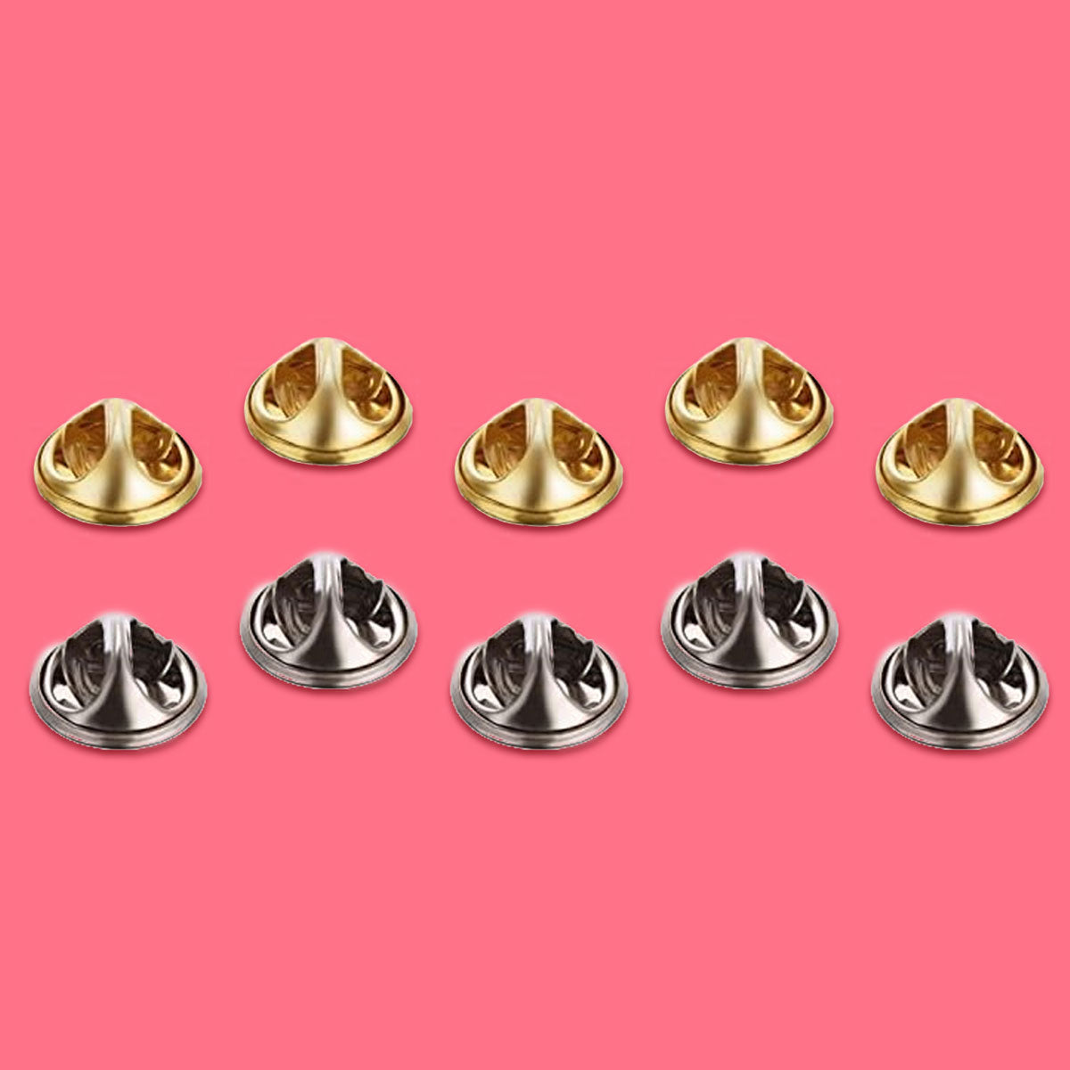 Pack of 5 Butterfly Clasp Pin Backs