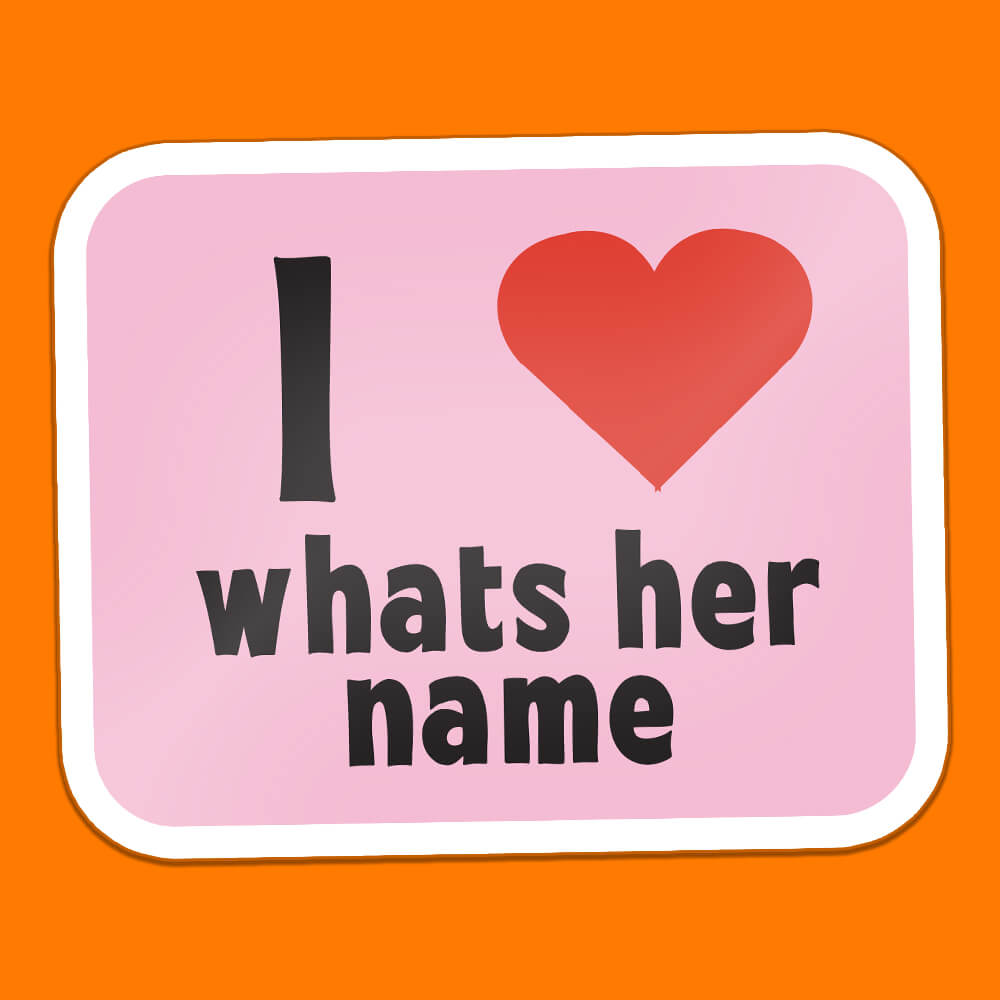 I Heart What's Her Name Sticker • Luna