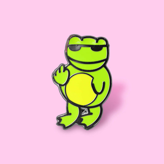Sweary Frog Enamel Pin | Luna