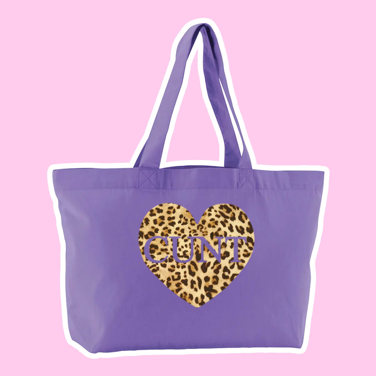 Cunt Heart Oversized Tote Bag