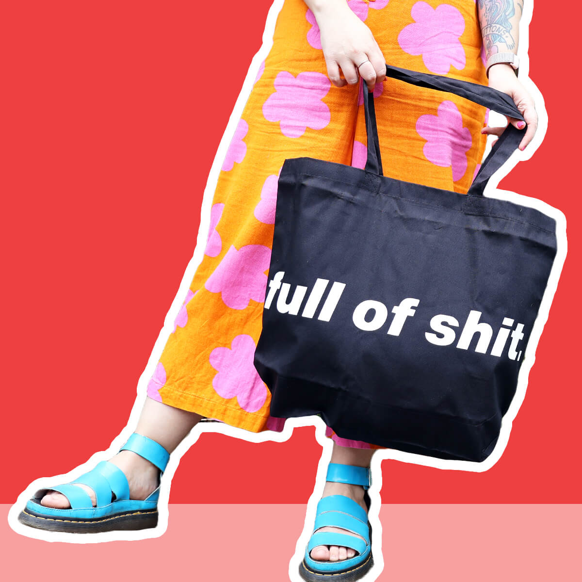 Full Of Shit X-Large Tote Bag • Luna