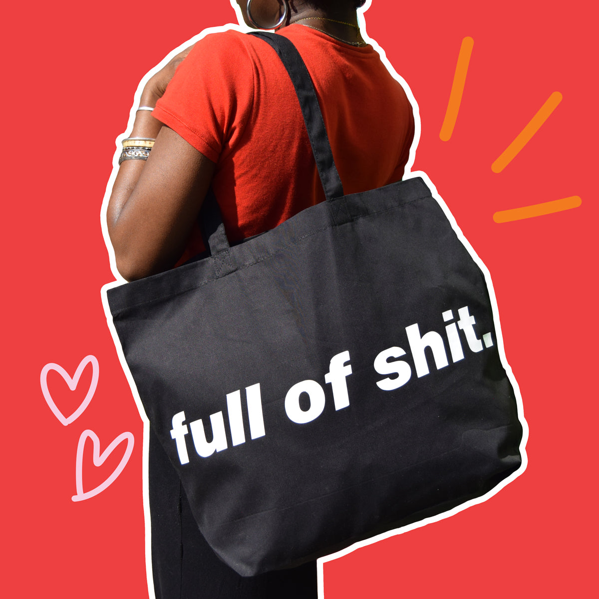 Full Of Shit X-Large Tote Bag • Luna