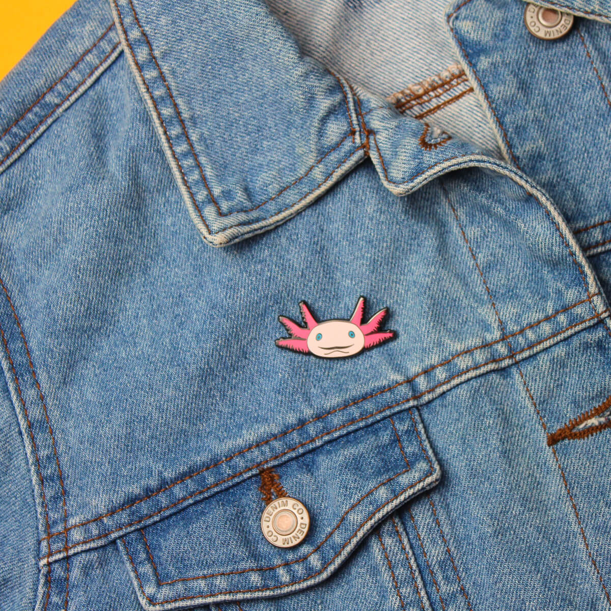 Axolotl Enamel Pin | Extreme Largeness Wholesale