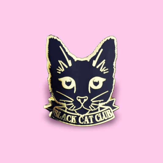 Black Cat Club Pin - Luna