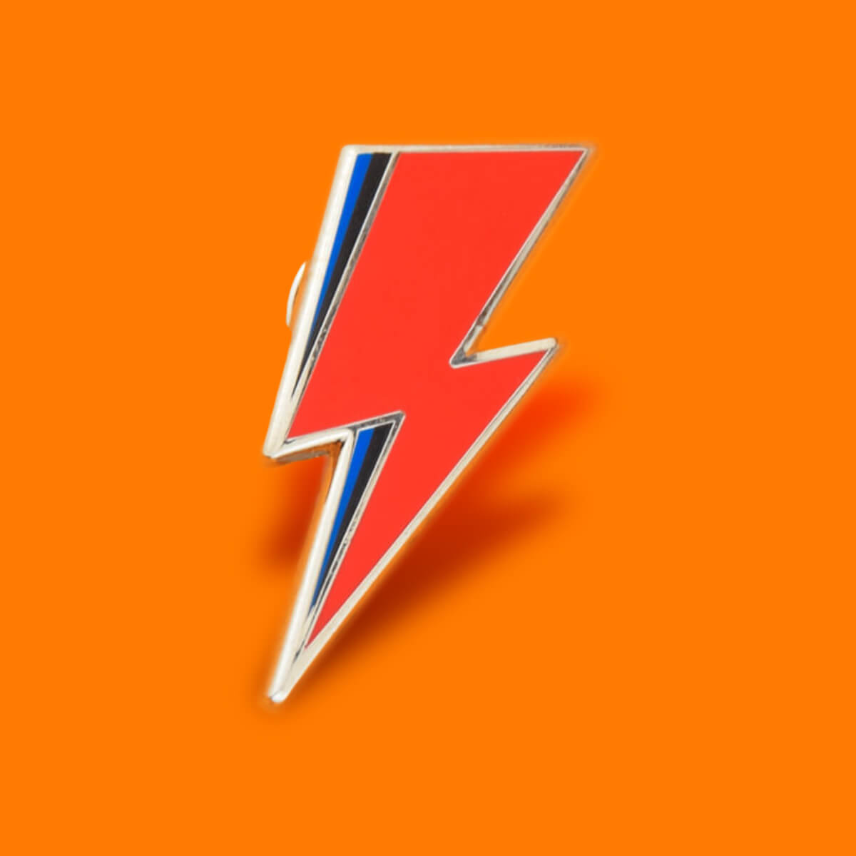 Bowie Lightning Bolt Enamel Pin | Luna