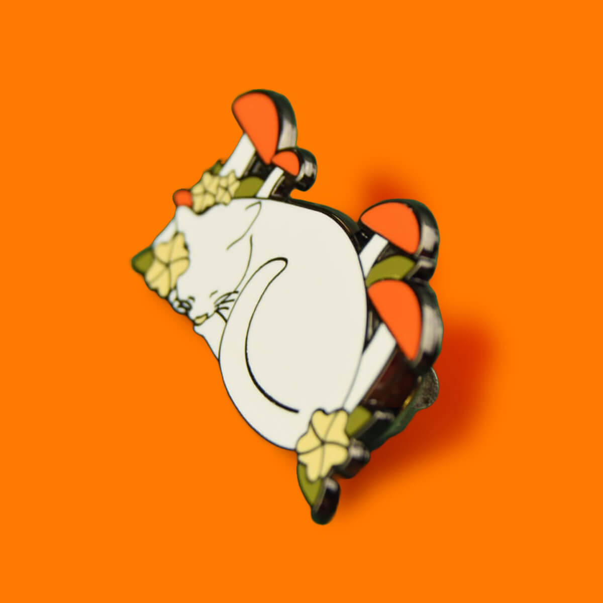 Cat in Nature Enamel Pin | Luna
