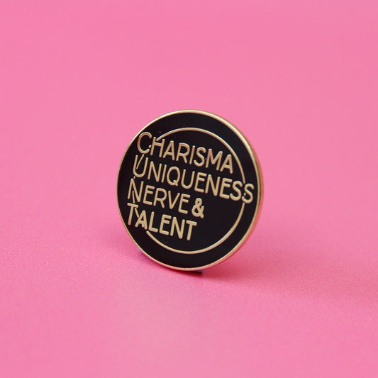 Charisma Uniqueness Nerve & Talent Enamel Pin | Luna