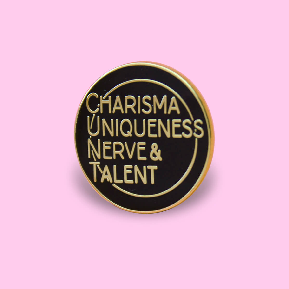Charisma Uniqueness Nerve & Talent Enamel Pin | Luna