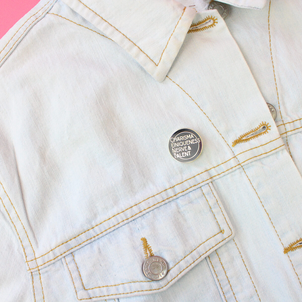 Charisma Uniqueness Nerve & Talent Enamel Pin | Luna