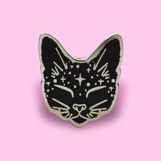 Cosmic Cat Enamel Pin | Luna