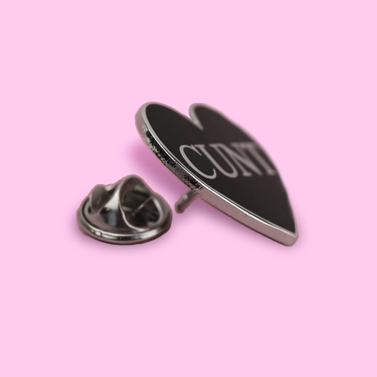 Cunt Black Heart Enamel Pin | Luna