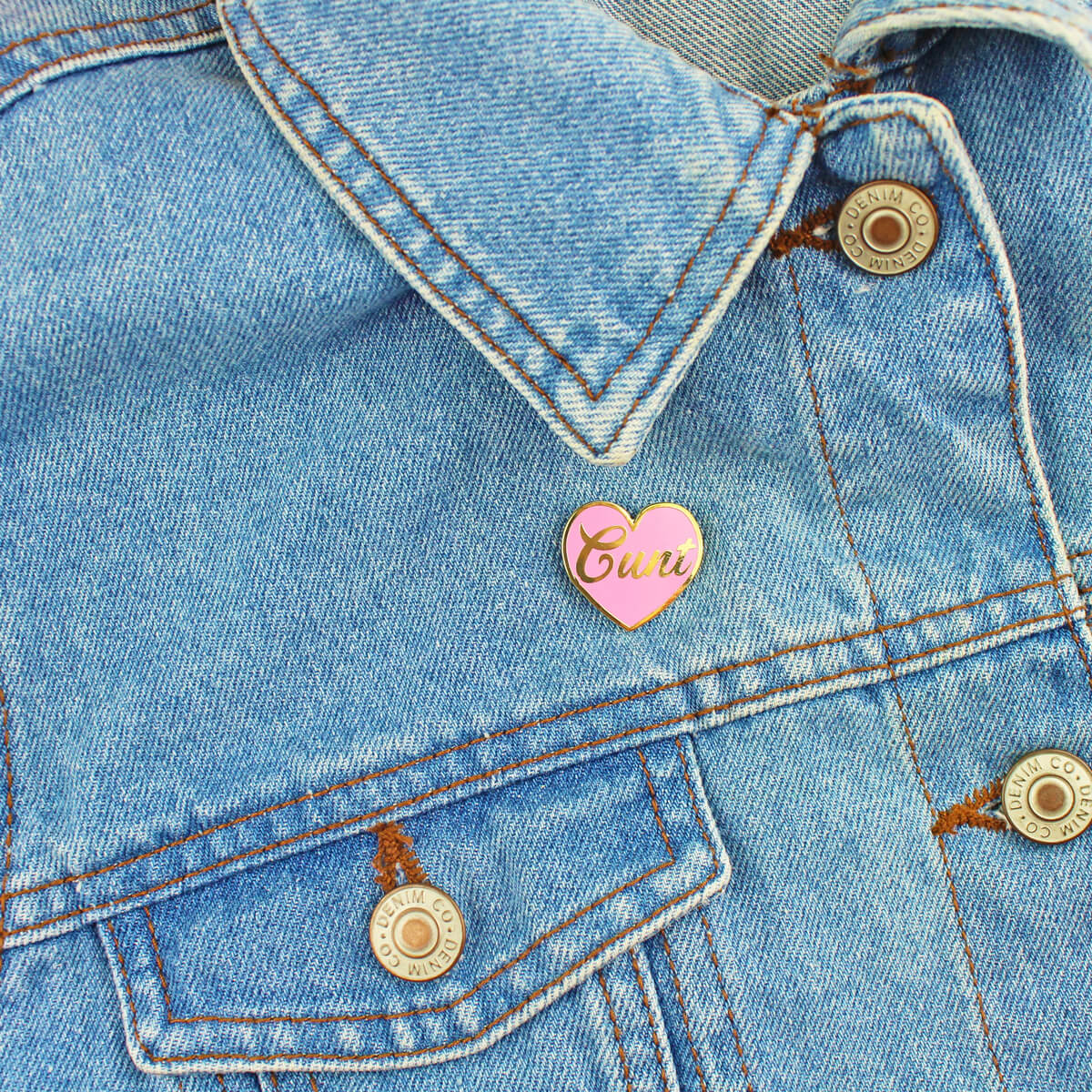 Cunt Heart Enamel Pin | Luna