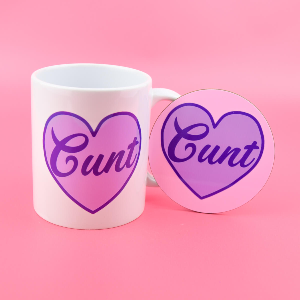 Cunt Heart Mug & Coaster - Luna