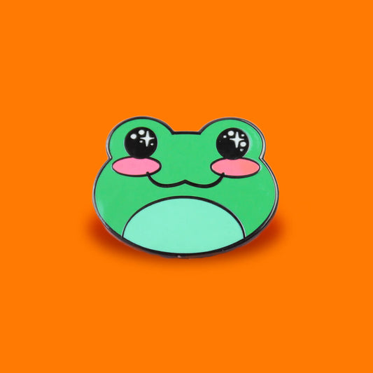Cute Frog Enamel Pin | Luna