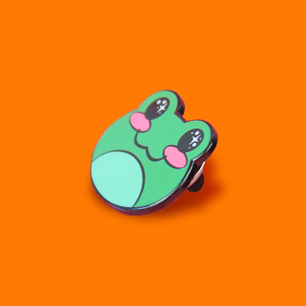Cute Frog Enamel Pin | Luna