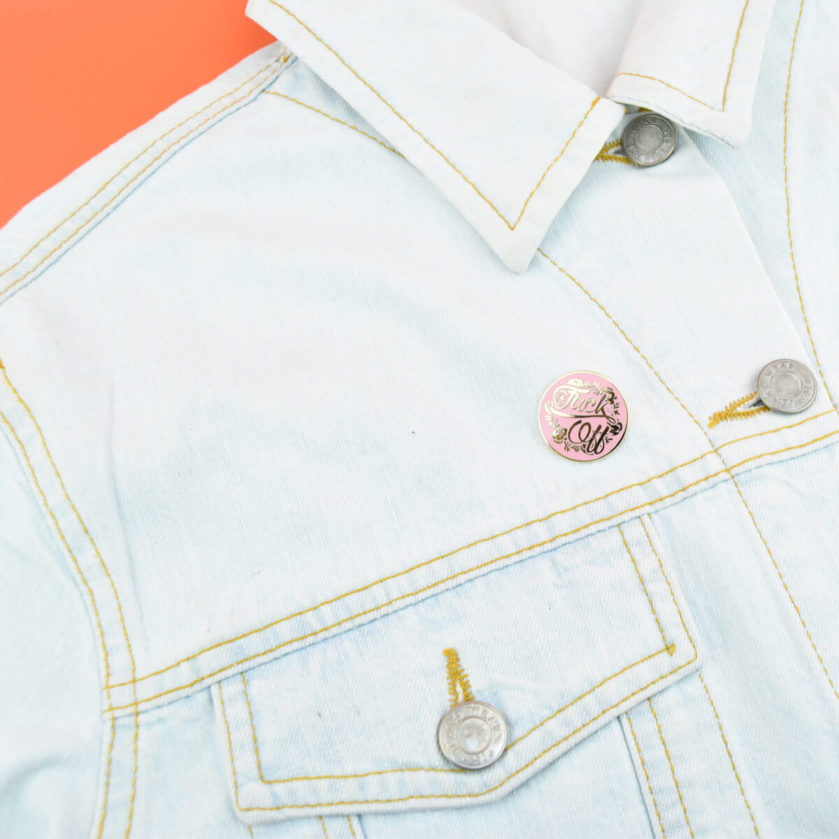 Fuck Off Floral Pin - Luna